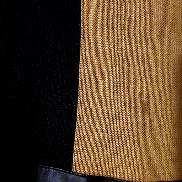 MEN CHECKERED SWEATER W/LEATHER, sz 3X, used $13 GLENN HEIGHTS TX PPU OR SHIP - Picture 9 of 9